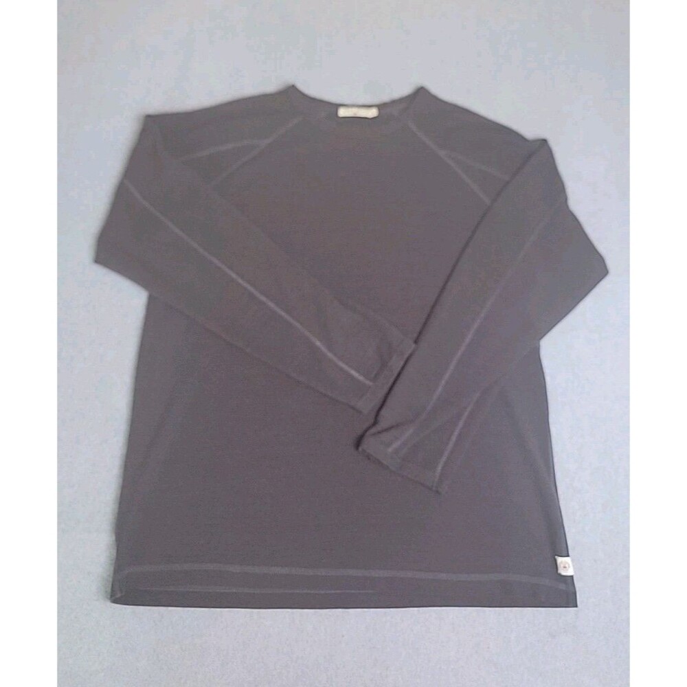 Jake Agave Thermal Shirt Mens XL Brown Waffle Weave‎ Long Sleeve Soft Dad USA